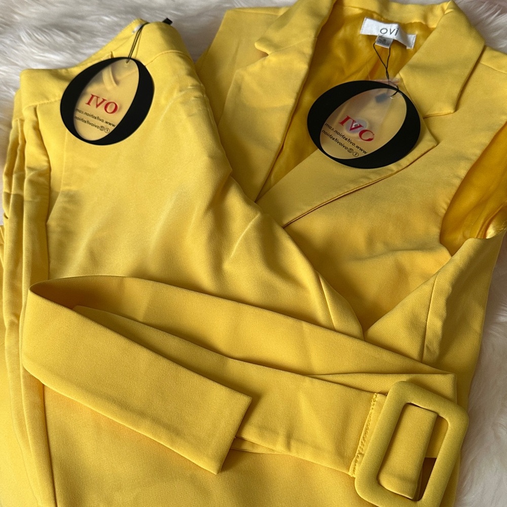 Ovi Yellow Pantsuit - Picture 3 of 3